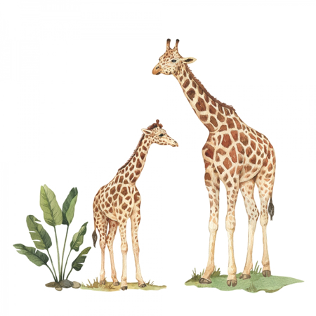 Immagine di Yokodesign® Adesivo da parete Safari Giraffa XL