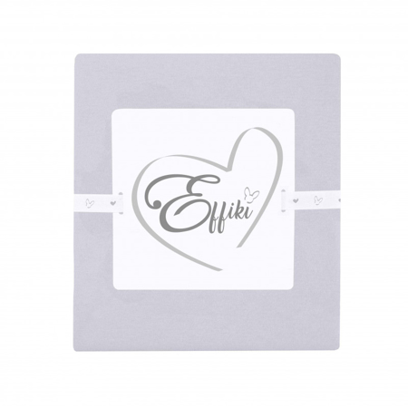 Effiki® Otroška napenjalna rjuha Grey 60x120