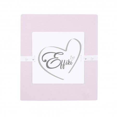 Effiki® Otroška napenjalna rjuha Powder Pink 70x140