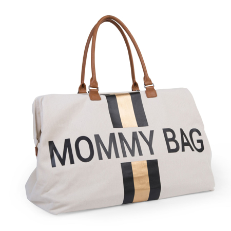 Childhome® Borsa fasciatoio Mommy Bag Canvas Black/Gold