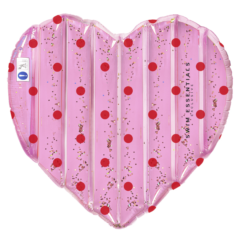 Immagine di Swim Essentials® Materassino da Spiaggia Pink Glitters Heart