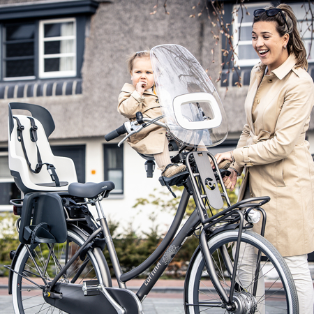 Immagine di Bobike® Seggiolino per bicicletta per bambini GO Maxi Frame Lemon Sorbet