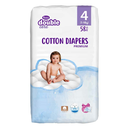 Violeta® Pannolini Cotton Touch 4 Maxi  (7-14 kg) 58 pezzi