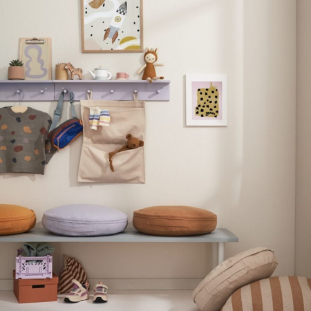 Immagine di Kids Concept® Mensola con ganci - Lilac