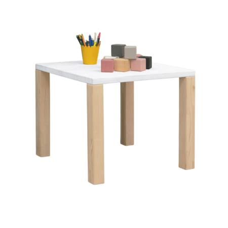 Immagine di Benlemi® Tavolo in legno per bambini UCHEE White