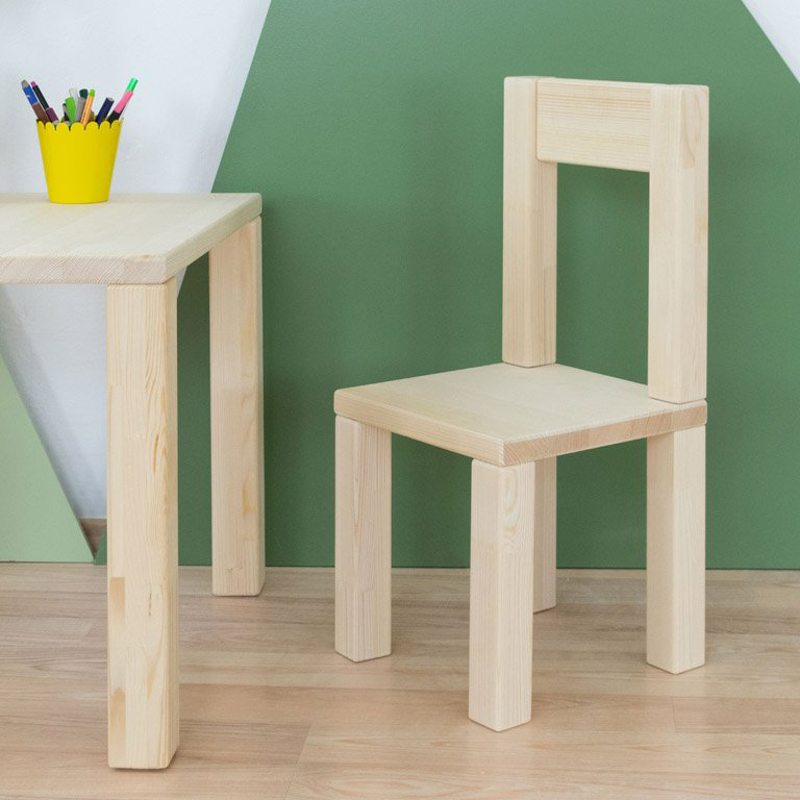 Immagine di Benlemi® Sedia in legno per bambini OPEE Natural