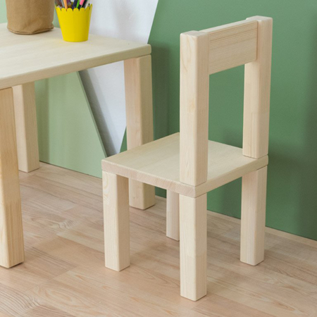 Benlemi® Sedia in legno per bambini OPEE Natural