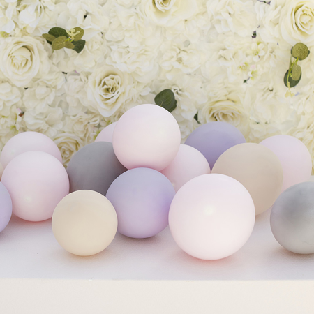 Immagine di Ginger Ray® Palloncini Pink, Grey, Nude&Lilac 40 pezzi