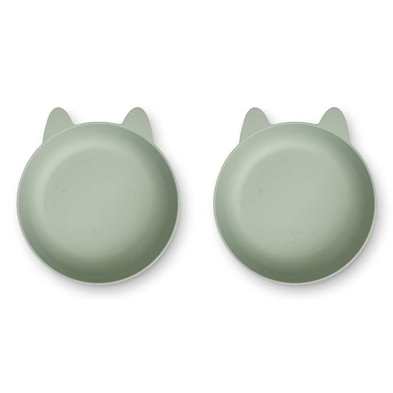 Immagine di Liewood® Set di 2 ciotole in plastica BIO Solina Rabbit Dusty Mint