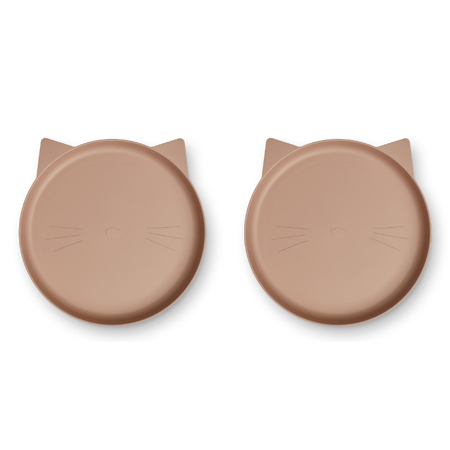 Immagine di Liewood® Set di 2 piatti in plastica BIO Mae Cat/Pale Tuscany