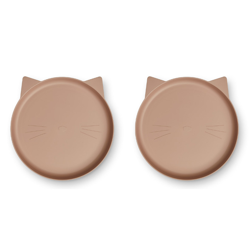 Immagine di Liewood® Set di 2 piatti in plastica BIO Mae Cat/Pale Tuscany