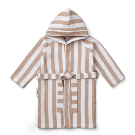 Liewood® Accappatoio Gray Stripe Pale Tuscany/White  3-4 anni