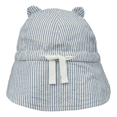 Immagine di Liewood® Cappellino con protezione UV Gorm Stripe Blue Wave/Creme de la Creme