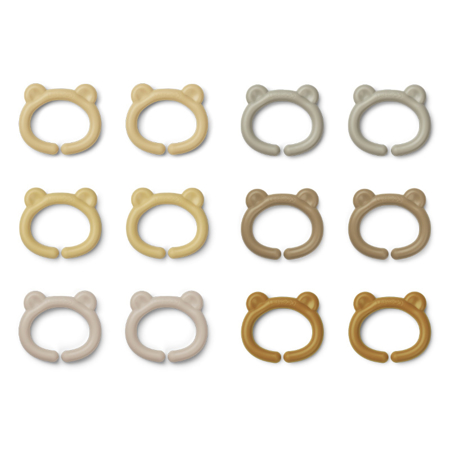 Immagine di Liewood® Set 12 anelli multiuso Benedict Safari Multi Mix