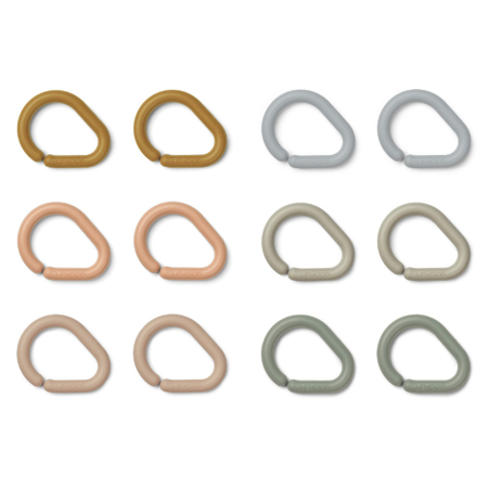 Immagine di Liewood® Set 12 anelli multiuso Edmund Golden Caramel Multi Mix