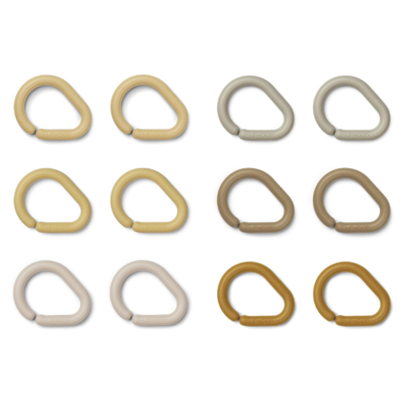 Immagine di Liewood® Set 12 anelli multiuso Edmund Safari Multi Mix