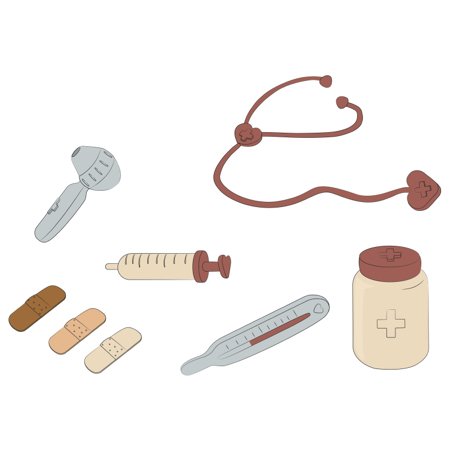 Immagine di Konges Sløjd® Kit medico in silicone Doctor Set