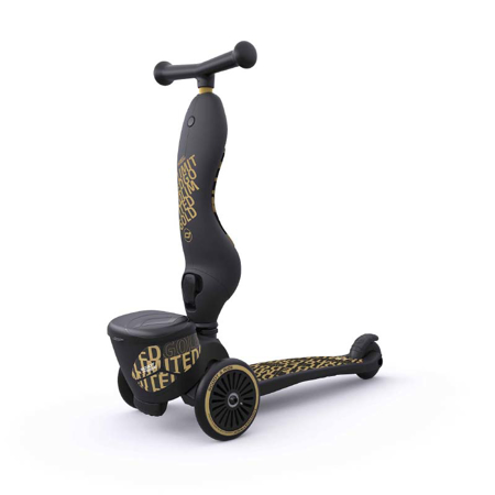 Scoot & Ride® Bici senza pedali e monopattino 2 in 1 Highwaykick 1 Black&Gold Limited Edition