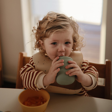 Mushie® Tazza in silicone Sippy Cup Powder blue