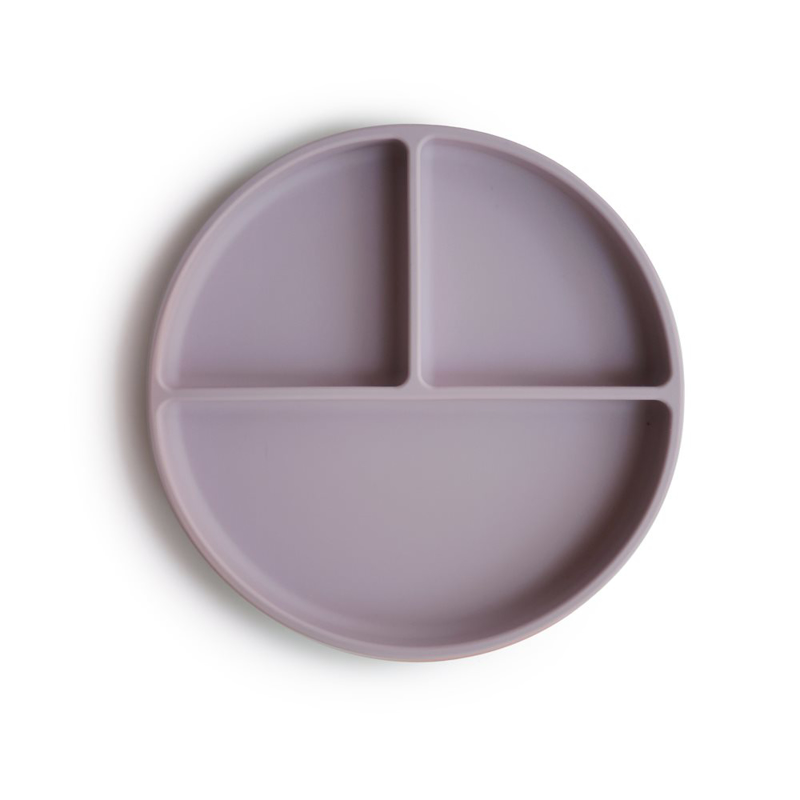 Immagine di Mushie®  Piatto diviso in silicone con ventosa Soft Lilac