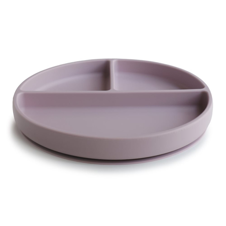 Mushie®  Piatto diviso in silicone con ventosa Soft Lilac
