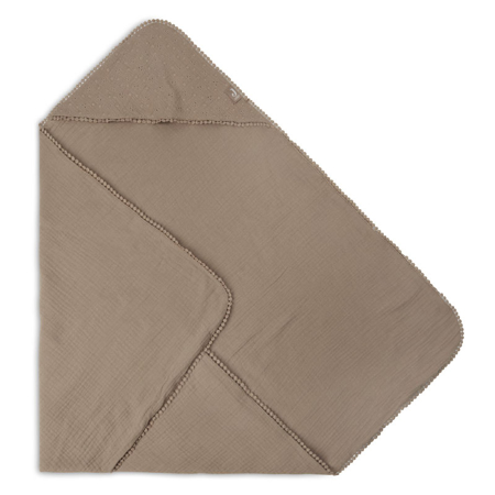 Jollein® Asciugamano con cappuccio Embroidery Biscuit 75x75