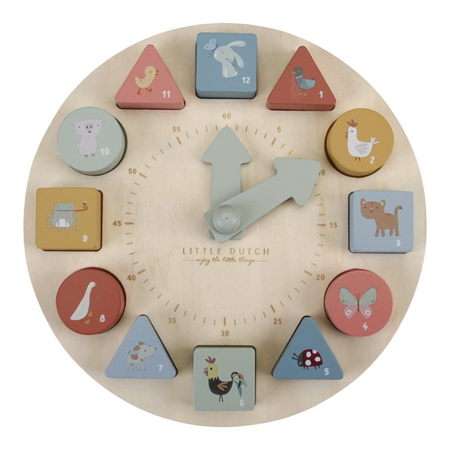 Little Dutch® Gioco Orologio in legno Clock