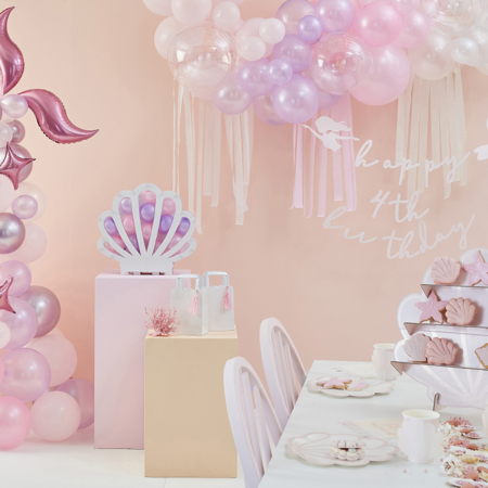 Immagine di Ginger Ray® Tovaglioni Iridescent & Pink Mermaid 16 pezzi