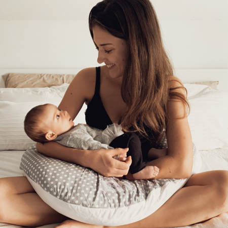 Immagine di Koala Babycare® Cuscino gravidanza e cuscino allattamento Hug Comfy Grey
