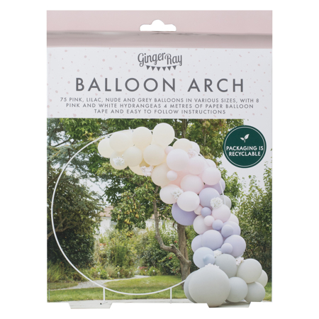 Ginger Ray® Arco di palloncini Luxe Pink, Lilac & Grey