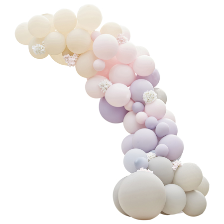 Immagine di Ginger Ray® Arco di palloncini Luxe Pink, Lilac & Grey