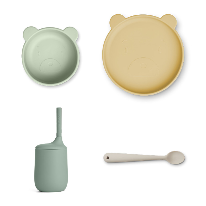 Immagine di Liewood® Set pappa in silicone Cathy Mr Bear Sandy Multi Mix
