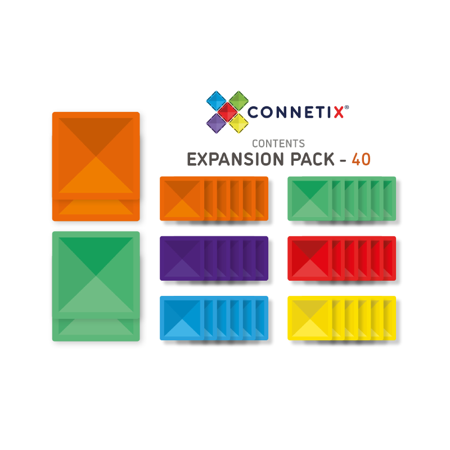 Immagine di Connetix® Tessere Magnetiche Expansion Pack 40 pezzi