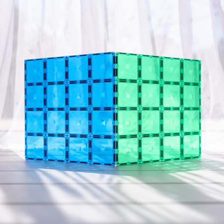 Immagine di Connetix® Tessere Magnetiche  Base Plate Blue & Green 2 pezzi
