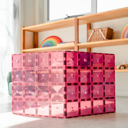 Immagine di Connetix® Tessere magnetiche Base Plate Pastel Pink & Berry  2 pezzi