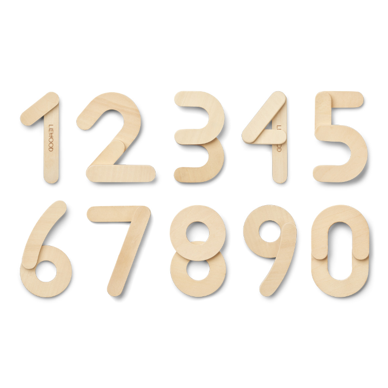 Immagine di Liewood® Numeri Magnetici  in legno Jota Natural Wood