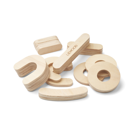 Liewood® Numeri Magnetici  in legno Jota Natural Wood