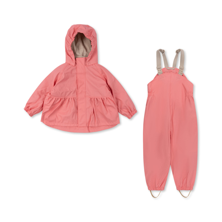 Immagine di Konges Sløjd® Giacca e pantaloni impermeabili Palme Strawberry Pink