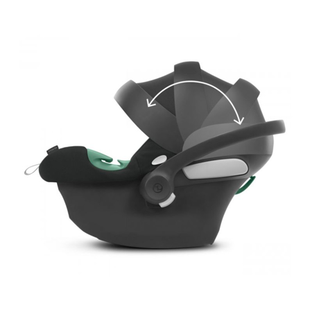 Immagine di Cybex® Seggiolino auto per bambini con base Isofix Aton B2 i-Size (0-13kg) Volcano Black