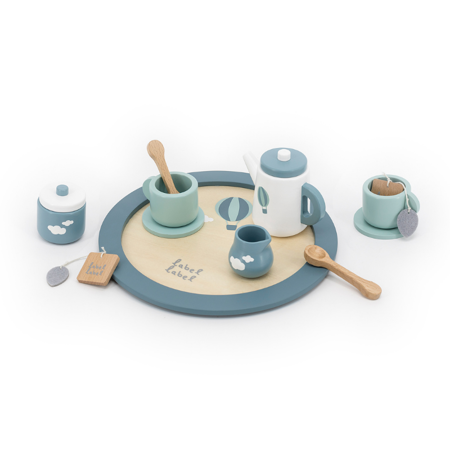 Immagine di Label Label®  Set da tè con vassoio Blue