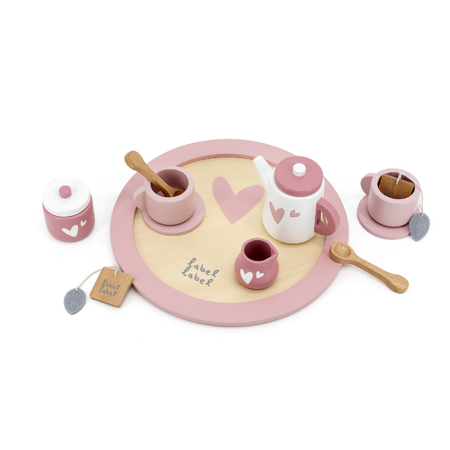 Immagine di Label Label®  Set da tè con vassoio Pink