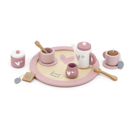 Immagine di Label Label®  Set da tè con vassoio Pink