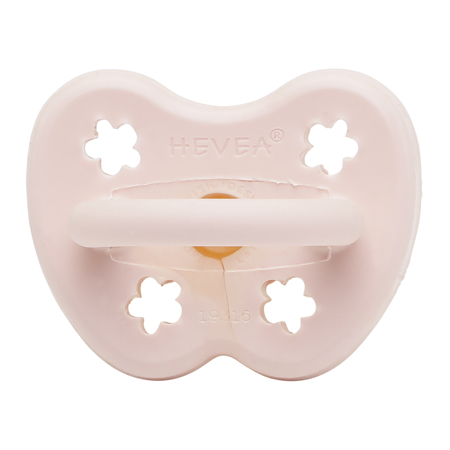 Immagine di Hevea® Ciuccio ortodontico in caucciù FIORE (0-3m) Powder Pink