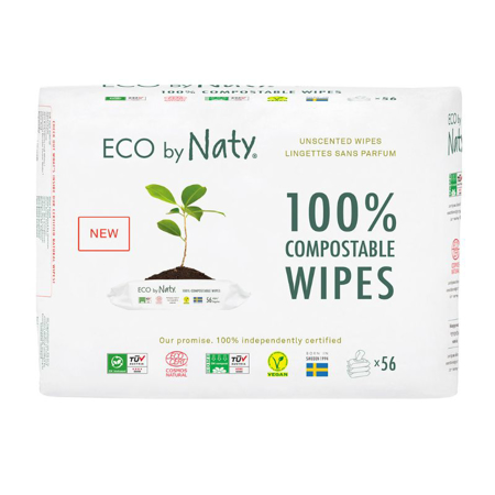 Immagine di Eco by Naty® Salviettine rinfrescanti Triple Pack 3x56 pezzi