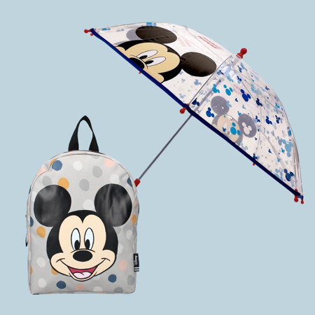 Immagine di Evitas set Mickey zaino e ombrello Grigio