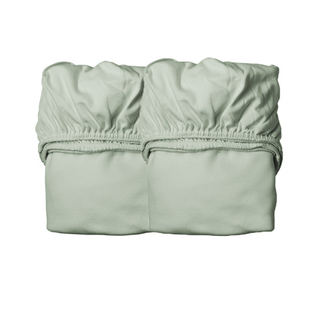 Immagine di Leander® Lenzuolo per materasso per bambini Sage Green 2 kosa 120x60