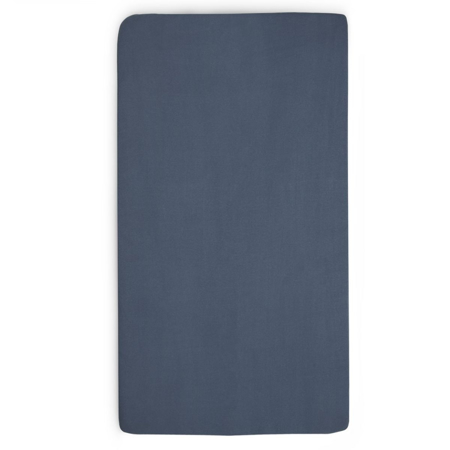 Jollein® Lenzuolo di cotone Jeans Blue 120x60