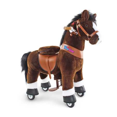 Immagine di PonyCycle® Cavallo con ruote - Chocolate Brown with White Hoof (3-5A)