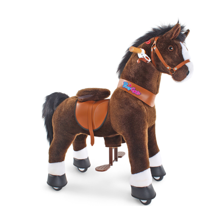 Immagine di PonyCycle® Cavallo con ruote - Chocolate Brown with White Hoof (4-8A)