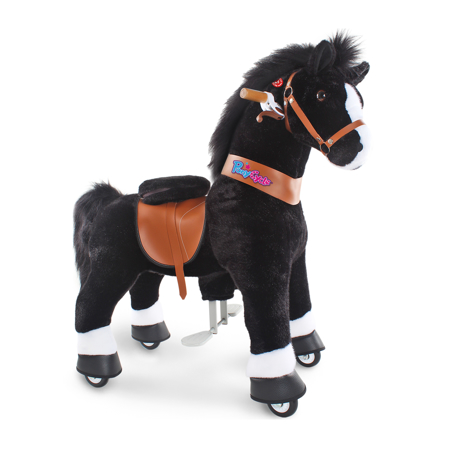 Immagine di PonyCycle® Cavallo con ruote - Black with White Hoof (4-8A)